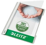Leitz Standard Plastik-Schnellhefter 4191 DIN A4 Polypropylen 60 Blatt Grau 4191-GU
