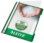 Leitz Standard Plastik-Schnellhefter 4191 DIN A4 Polypropylen 60 Blatt Gr&uuml;n 4191-GN