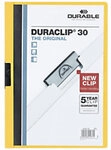 DURABLE Duraclip Klemmmappe 30 Blatt DIN A4 Gelb 2200-GB