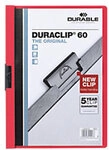 DURABLE Duraclip Klemmmappe 60 Blatt DIN A4 Rot 2209-RT