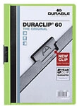 DURABLE Duraclip Klemmmappe 60 Blatt DIN A4 Gr&uuml;n 2209-GN