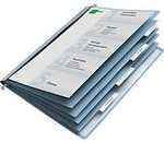 DURABLE Personalhefter 2554 DIN A4 Blau PVC 5 St&uuml;ck D2554