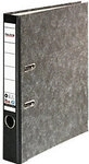 Falken Ordner Schmal DIN A4 50 mm Schwarz 2 Ringe S50 Pappkarton Wolkenmarmor...