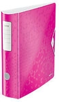 Leitz 180&deg; Active WOW Ordner Breit DIN A4 82 mm Rosa 2 Ringe 1106 Polyschaum