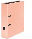 Falken Pastel Color Ordner Breit DIN A4 80 mm Pfirsich 2 Ringe Pappkarton Gl&auml;nzend
