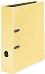 Falken Pastel Color Ordner Breit DIN A4 80 mm Vanille 2 Ringe Pappkarton Gl&auml;nzend