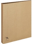 PAGNA Ringbuch 2 Ringe 25 mm Recycelte Pappe DIN A4 Beige 1222306