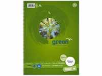 Ursus 608570010, Ursus Green Notebook DIN A4 Liniert Spiralbindung Papier Grün Nicht