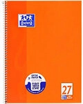 OXFORD Collegeblock DIN A4+ Liniert Spiralbindung Pappe Orange Perforiert 160 Seiten