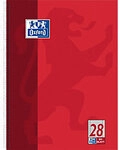 OXFORD Collegeblock DIN A4+ Kariert Spiralbindung Pappe Rot Perforiert 160 Seiten