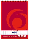 herlitz Notizblock DIN A7 Rot 50 Blatt Kariert 1251368