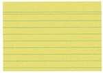 herlitz Karteikarten DIN A7 100 Karten Gelb 10,5 x 7,4 cm 100 St&uuml;ck KLA7-GB