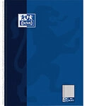 OXFORD Collegeblock DIN A4+ Kariert Spiralbindung Pappe Blau Gelocht 160 Seiten 80