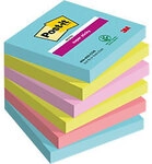 Post-it Super Sticky Notes Haftnotizen Quadratisch 76 x 76 mm Blanko Farbig sortiert