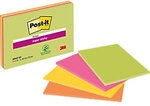 Post-it Haftnotizen 203 x 152 mm Farbig sortiert Rechteckig Blanko 4 St&uuml;ck &agrave;...