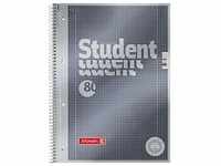 BRUNNEN 1067128, BRUNNEN Student Premium Notebook DIN A4 Spiralbindung Kariert
