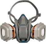 3M Atemschutzmaske mit austauschbaren Filtern Blau mit Ersatzfilter 1244301