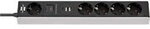 brennenstuhl Steckdosenleiste mit USB-C 1159780615 5-fach 1,5 m Schwarz, Grau 1185099