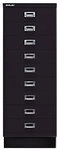 Bisley MultiDrawer Metall Schubladenschrank 9 Sch&uuml;be 349 x 432 x 940 mm Schwarz