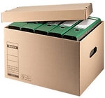 Leitz Premium Wellpappe Archivbox Naturbraun 330mm x 272mm x 435mm 10 St&uuml;ck AL6081