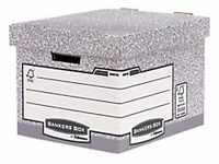 Bankers Box FastFold Archivbox Grau 33,5 (B) x 40,4 (T) x 29,2 (H) cm 10 Stück