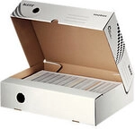 Leitz easyboxx Archivbox 6134 mit breiter &Ouml;ffnung, 700 Blatt DIN A4 wei&szlig;er Karton,