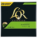 L'OR Lungo Elegante Kaffeekapseln 20 St&uuml;ck &agrave; 5.2 g 7299969
