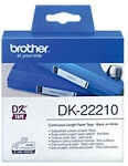 Brother QL Beschriftungsband Authentisch DK-22210 DK-22210 Selbsthaftend Schwarz auf