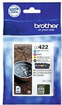 Brother LC422VAL Original Tintenkartusche Schwarz, Cyan, Magenta, Gelb Multipack 4