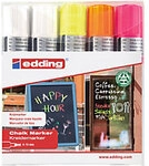 edding 4090 Non-permanent Kreidemarker Farbig sortiert Extra Breit Keilspitze 5