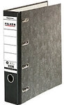 Falken Doppelordner Breit DIN A5 70 mm Schwarz 4 Ringe S70 Pappkarton, PP