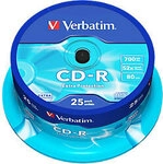 Verbatim CD-Rohlinge Extra Protection 52x 700 MB 25 St&uuml;ck 5117616