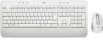 Logitech Business Keyboard und Maus Kabellos QWERTZ mit Bluetooth Wei&szlig; MK650 1277473