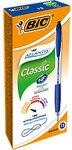 BIC Atlantis Classic Kugelschreiber Blau Mittel 0.4 mm Nachf&uuml;llbar 12 St&uuml;ck 1003802