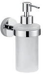 tesa Smooz Seifenspender Chrom, Metall, Milchglas Silber, Wei&szlig; 1266381