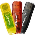 INTENSO USB-Stick 3502483 Gelb, Rot, Schwarz 32 GB 3 St&uuml;ck 1188075