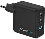 XLayer Ladeger&auml;t 65 W 2 x USB-C 65 W, 1 x USB-A 60 W Schwarz 1275509