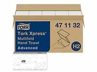 Tork Xpress Advanced Falthandtücher H2 M-falz Weiß 2-lagig 471132 20 Stück à 190