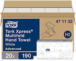 Tork Xpress Advanced Papierhandt&uuml;cher H2 M-falz Wei&szlig; 2-lagig 471132 20 St&uuml;ck...