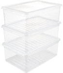 keeeper bea Kunststoff Aufbewahrungsbox 3 x 11 L Transparent 26,5 x 39 x 14 cm 3