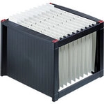 helit the rack H&auml;ngemappenbox DIN A4 40 Mappen Kunststoff Schwarz H61100