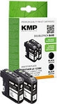 KMP LC-123BK Kompatibel Brother Tintenpatrone Schwarz, 2 St&uuml;ck Multipack 1126800