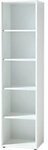 GERMANIA Melamin B&uuml;cherregal 4 Fachb&ouml;den 500 x 370 x 1.960 mm Wei&szlig; 6884616