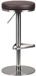 WOHNLING Barhocker Kunstleder H&ouml;henverstellbar Dunkelbraun 110 kg 380 x 380 x 820 mm