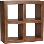 WOHNLING Massives Sheeshamholz Fachboden 4 820 x 340 x 820 mm Braun Sheesham 1274257