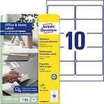 AVERY Zweckform Abl&ouml;sbar Universaletiketten L4744REV-10 Selbstklebend DIN A4 Wei&szlig;