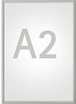 Maul MAULstandard Klapprahmen DIN A2 Aluminium Silber 1225496
