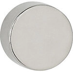 Maul Neodymium Rund Magnete Silber 8 kg Tragf&auml;higkeit 15 mm 4 St&uuml;ck 1190642