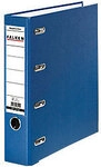 Falken Doppelordner Breit DIN A5 70 mm Blau 4 Ringe S70 Pappkarton, PP...