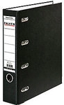 Falken Doppelordner Breit DIN A5 70 mm Schwarz 4 Ringe S70 Pappkarton, PP